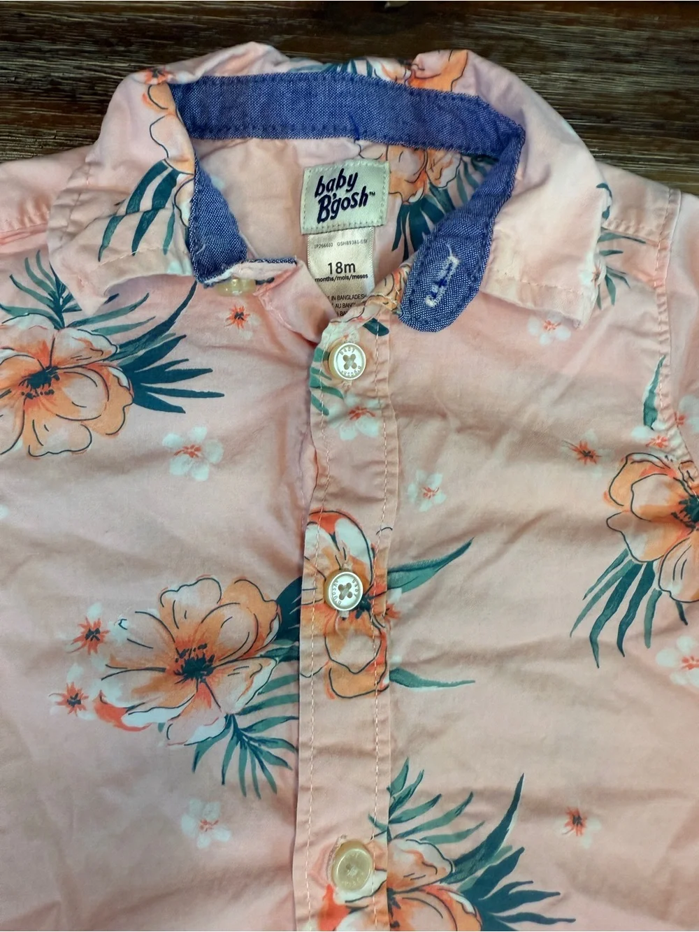OshKosh Baby Toddler outfit set shorts and button down shirt